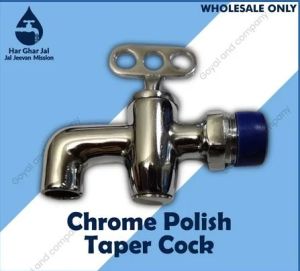 CHROME POLISH TAPER COCK