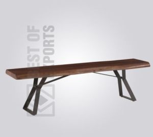 Contemporary Metal Cafe Bench