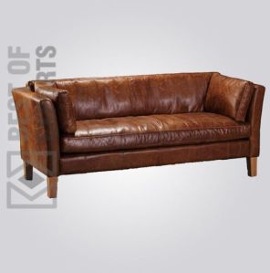 Fabio New Leather Restaurant Sofa