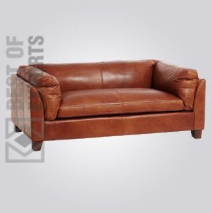 Genuine Leather Restaurant Sofa