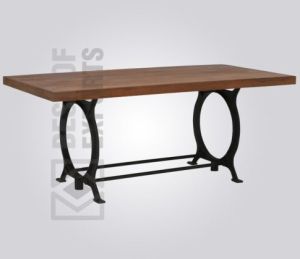 Industrial Cast Iron Dining Table