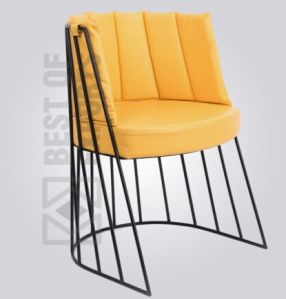 Outdoor Industrial Removable Cushion Metal Chair