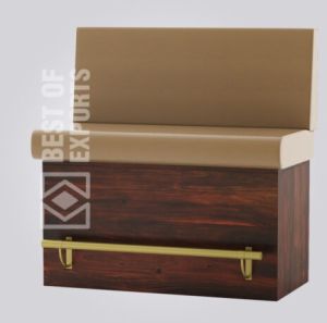 Leather Ros Box Bar Booth Sofa