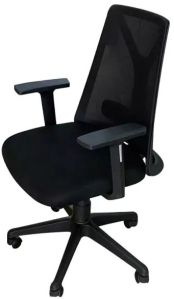 Adjustable Mid Back Office Conference Chair In Black Color