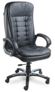 High Back Hydraulic Executive  Black Chair With Wheel Revolving Chair