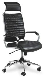 High Back Revolving Office Executive Black Chair