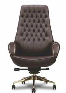 Luxury Gold Plated High Back Director Chair