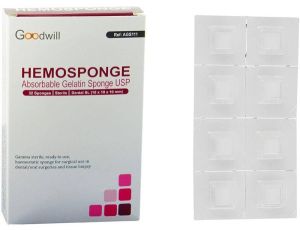 Goodwill Hemosponge 10x10x10 Mm Absorbable Gelatin Sponge 32/pk