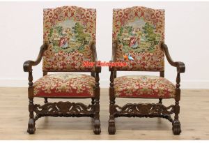 Antique Carved Bedroom Chairs BDCH-064