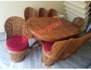 Engraving Muda Chair Dining Table Set DNG-045