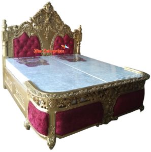 Star Enterprises Teak Wood Luxurious King Size Bed BD-0100