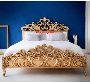 Solid Wood Classic Queen Size Bed BD-0113