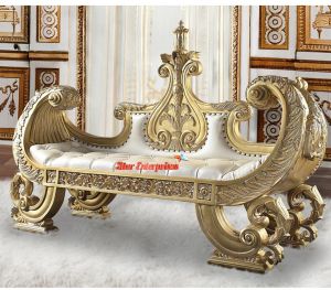 Wooden Royal Carved Bed Bench BDB-011