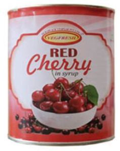 Canned Red cherry syrup