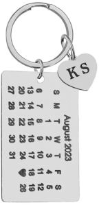 Calendar Customize Date Keychain, Weight : 0.25 G
