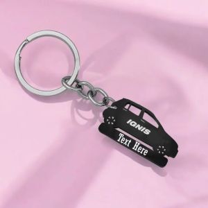 Car Shape Name Plate Keychain