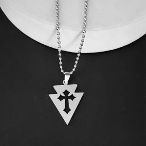 Jesus Holy Cross Womens Pendant, Color : Silver