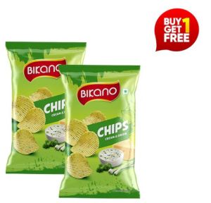 Bikano Chips Cream And Onion 75g (BOGO)