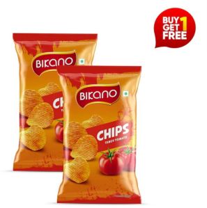 Bikano Chips Tangy Tomato 75g (Bogo), Color : Red