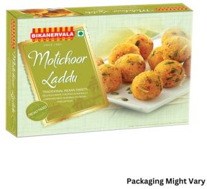 Gram Flour Desi Ghee Motichoor Laddu, Color : Golden