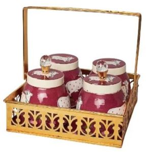 Pichwai Dry Fruit Hamper with Pichwai Basket