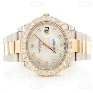 Customdiamjewel 41MM Bezel Datejust Moissanite Diamond Watch