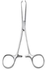 Stainless-steel RSC Allies Tissue Forceps, Color : Silver