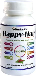 Neelkanth Happy Hair Capsule, Medicine Type : Ayurvedic