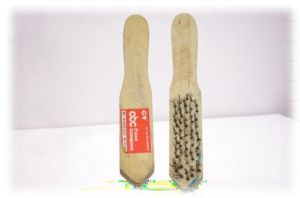 Wooden Light Brown Wire Brush