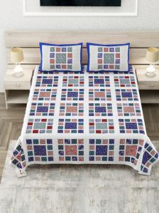 Jaipuri Cotton King Size Bed Sheets