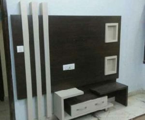 Polished TV Unit, Color : Black, Brown, Grey For Wall Hanging