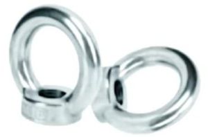 Polished Stainless Steel Eye Nuts, Color : Metallic 3-36 Mm