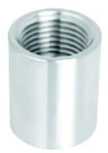 Polished Stainless Steel Full Coupling, Color : Grey