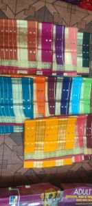 Printed 100% Pure Cotton Powerloom Sarees, Packaging Type : Polythin