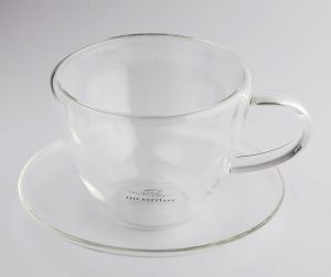 The Kettlery Printed Polished Glass Tea Cup Set Anitque for Coffee