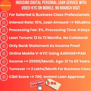 Personal Loan Service Indusind Bank