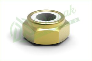 Brass Nyloc Nut, Color : Golden 0-15mm