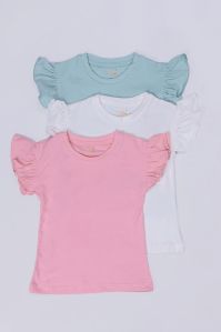 0-5 Year Girls Frill T-shirt