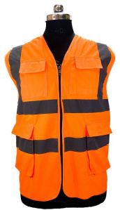 4 PO FSPRO Customised Orange Safety Jacket