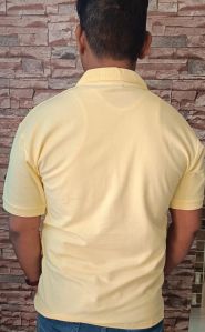 Collar Neck 100% Cotton Plain Half White Tshirt M, XL, XXL