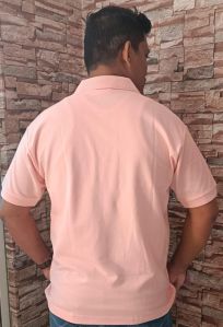 Mens Pink Polo T-shirt