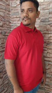 Mens Red Polo T-shirts