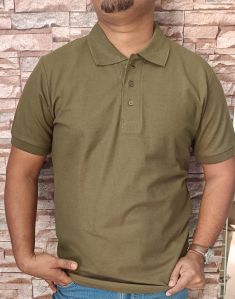 Printspot Common Olive Green Polo Tshirt, Packaging Size : 0-5Kg