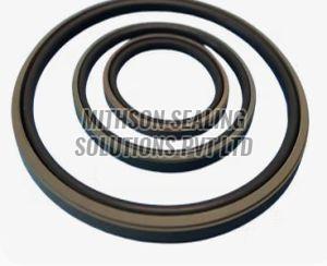 Polished Rubber Hydraulic Piston Seals, Color : Grey For Industrial