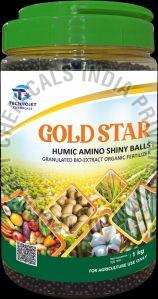 Technoget Gold Star Humic Amino Shiny Balls, Color : Black Granuels