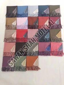 Plain Chinese Woolen Stole, Color : Multicolor