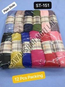 Plain Chinese Woolen Stole, Color : Multicolor