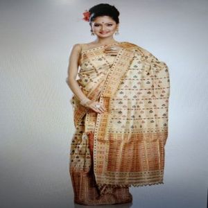 Golden Muga Silk Sarees