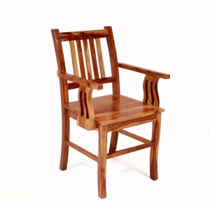 Polished Attractive Wooden Chair, Color : Brown