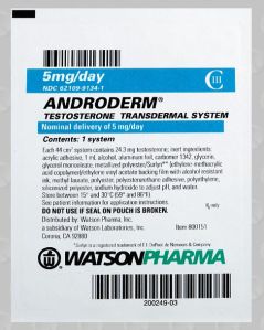 Androderm Transdermal Testosterone 5mg Patch